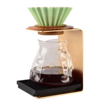Pour Over Dripper Stand Hand Brewed Coffee Stand Filter Holder Dripper Bracket Metal Filter Bowl Holder Coffeeware Bar Tools