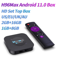 H96Max Smart TV Box Android 11 4K Ultra HD Android Box RK3528 Media Player 2.4G WiFi 1GB 2GB RAM 8GB 16GB ROM