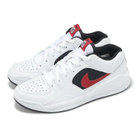 【NIKE 耐吉】休閒鞋 Jordan Stadium 90 GS 大童 女鞋 白 黑 紅 復古 麂皮(DX4399-116)