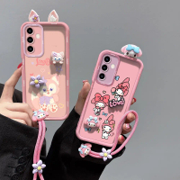 Sarung Samsung A15, Tali Tangan Kalis Kejutan Silikon Mewah, Untuk Samsung Galaxy A15 SM-A155f, Saru