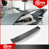 For FK8 VRSAR1 Style Carbon Fiber Rear Wing Flap Trim Glossy Carbon Trunk Wing Blade For Civic Type R FK8 2017+ Racing Part