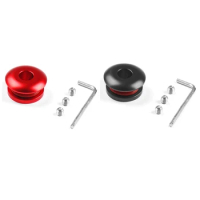 2 Set Universal Shift Knob Stopper Shifting Head Limiter Fixed Base Gear Head Buckle Car Gear Knob Limiter,Black &amp; Red
