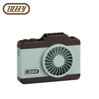 日本Toffy LED Camera Fan相機造型USB充電電風扇 馬卡龍綠