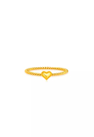 MJ Jewellery 375/9K Gold Minimalist Ring C53