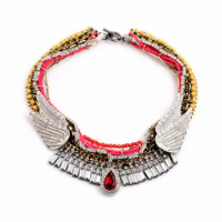Benefits Accessories Friendly Major Suit Hot Jewelry Luxurious Wing Red Green Female Necklace