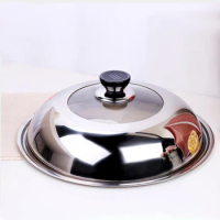 24cm/26cm/28cm/30cm/32cm/34cm/36cm/38cm/40cm Stainless Steel Pot Lid Heightening Thickening Wok Steamer Electric Pot Lid Cover
