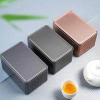 Lon Thiếc Trà Rỗng Mini, Gia Dụng, Màu Xanh Lá Cây Và Đen, Lọ Kín, Cầm Tay Và Thích Hợp Đi Du Lịch, 