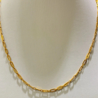 Kalung rante paperklip 3 gram emas muda