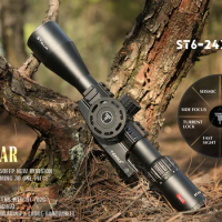 SFFFP Rifle Scope for Hunting, Tactical Riflescope, Spotting PCP Air Gun, Optical Collimator, Airsoft Sight, ST6-24X50