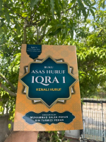 Buku Asas Huruf Iqra 1 (Tanpa baris, ada tulisan rumi)