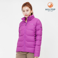 HILLTOP山頂鳥 防潑水保暖蓄熱羽絨立領短版外套 (可銜接GORE-TEX外件) 女款 紫｜PF22XF22ECJ0