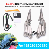 Motorcycle Accessories Electric Rearview Mirror Fold Bracket Kit For FORZA 125 250 300 350 For NSS 125 250 300 350 2018-2023