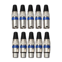 [LOD TTDXS 540] 10pcs XLR 3Pin Male & Female MIC Jack Plug Audio Microphone Wire Cable Connector