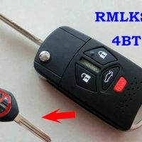 RMLKS 2 4 3+panic Buttons Remote Flip Folding Key fob Case Shell for Mitsubishi Raider Endeavor Lancer Galant Eclipse