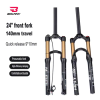 BOLANY24 "Mountain Air Fork, Aluminum Alloy Disc Brake, Remote Control, Manual Control, Shock Absorber, Quick Removal Front Fork