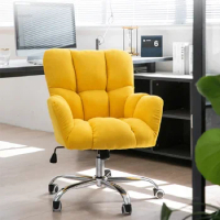 Modern Fabric Office Chairs Home Backrest Computer Chair Nordic Office Furniture Dormitory Lifting Rotate Lazy Sofa Gaming Chair