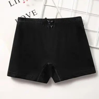 Celana Dalam Boxer Girls Short Katun Murni Anak Cewek/ Celana Short Anak Remaja M-3XL Hitam L