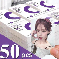 Pemegang Kad Foto, 50Pcs / beg, Reka Bentuk Popcorn, Set Kad Perniagaan Korea, Gaya Kpop, Lutsinar d