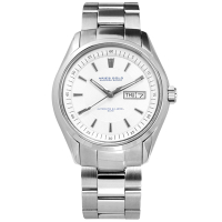 ARIES GOLD 機械錶 自動上鍊 藍寶石水晶玻璃 不鏽鋼手錶-銀白色/42mm
