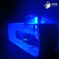 lampu LED aquarium 5v warna biru 6 mata