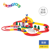 【瑞典 Viking Toys】維京玩具 公雞穀倉夢想動物組 15575(幼兒玩具車)