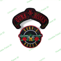 PAKET PATCH EMBLEM BORDIR BAND GUNS N ROSES GNR MERAH