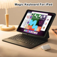 Magic Keyboard For iPad Pro 12.9 11inch Bluetooth Keyboard Case For iPad Air 4 Air 5 10th Generation 2020 2022 Keyboard with LCD