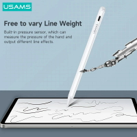Usams 傾斜靈敏主動電容屏手寫筆平板觸控筆適用於 iPad 平板筆 1 2 3