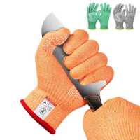 Level 5 HPPE EN388 Safety Gloves For Kitchen Garden Cut Resistant Anti-Puncture Work Protection Grinding Welding Work Gloves