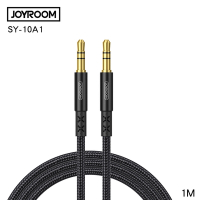 JOYROOM SY-10A1 AUX 3.5mm車用/電腦/喇叭 延長 立體音源線-黑色 1M
