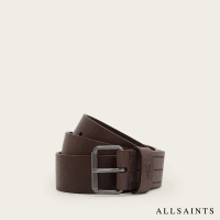 【ALLSAINTS】DUNSTON 公羊頭骨純牛皮皮帶-棕 M258XB