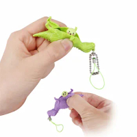 1Pcs Decompression Squishy Squeeze Dinosaur Peas Beans Keychain Fidget Toys Cute Stress Adult Toy Key Chain Random Color