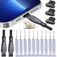 Mobile Phone Charging Port Dust Plug for iPhone 14 13 Pro Max Port iPad Cleaner Kit Computer Keyboard Cleaner Tool Cleaner Brush