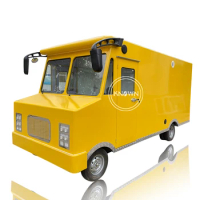 OEM Hot Sale Mobile Street Food Vending Trucks Fast Van Ice Cream Coffee Kiosks Trailers with Freezer and Cooking Equipment