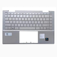 New palmrest cover keyboard For HP Pavilion X360 14-DY 14m-dy TPN-W146 silver