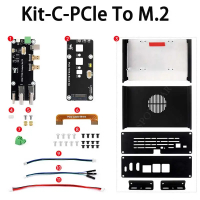 Raspberry Pi 5 Option Kit Easy-Adapter/ หรือ PCIe-To-Eth/ หรือ PCIe-USB-Hub/ หรือ PCIe-M.2-NVM-SSD C