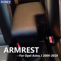รถจัดแต่งทรงผมสีดำคอนโซลกลางกล่องสำหรับ Opel Astra J 2009 - 2019 Hyundai Accent ใหม่ที่เท้าแขน2013