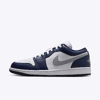 Nike Air Jordan 1 Low 553558-141 男 休閒鞋 運動 喬丹 AJ1 低筒 海軍藍 灰