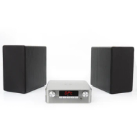 Wooden Wireless Speakers with audio Digital power Home Theater Bookshelf Speakers - 2.0 Near Field Studio Premium Sound
