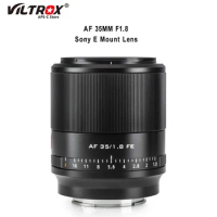 Viltrox 35mm F1.8 Auto Focus Full Frame Camera Lens Prime Large Aperture Portrait Lens For Sony E mount Camera Lens a6400 A7III