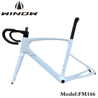 Winowsports Full Carbon Fiber Road Frame 700*28C BB86 press fit Road Bike Frameset 49 52 54 56 58cm Bicycle Frames
