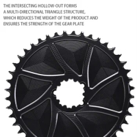 PASS QUEST For GXP 3mm Offset disc Direct Mount Chainring Norrow Wide Teeth Bicycle Chainwheel 36T-54T For SRAM DUB AXS 12S