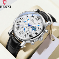 New CHENXI Watches Men Top nd Luxury Leather Strap Date Quartz Clock Male Waterproof Chronograph Men Watch Business Fashion