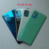 Battery Back Cover For Xiaomi Mi 10 Lite Mi10 5G Rear Glass 3D Back Housing Door Case Xiaomi Mi 10 Lite Back Battery Cover