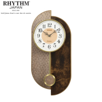 日本麗聲 搖擺掛鐘 木質鐘  西敏寺音樂掛鐘 CMJ591NR06 - 典雅棕色 32cm