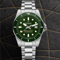TITONI 梅花錶 SEASCOPER 300 天文台認證 陶瓷圈 潛水機械腕錶 83300S-GN-702