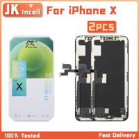 JK Incell For iPhone X LCD Display With 3D Touch Digitizer Assembly For iPhone 10 Replacement Screen Support True Tone Repair