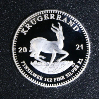 Newest 1 Oz .999 Silver South Africa Krugerrand Silver Plated Coin Africa Wild Life Animal Commemorative Coins