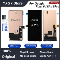 Original Super Amoled For Pixel 6 Pixel 6A LCD with Frame For Google Pixel 6 pro LCD Display Touch Screen Digitizer Repair Parts