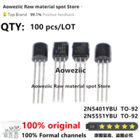 Aoweziic 2020+ 100% new imported original 2N5401YBU 2N5401 2N5551YBU 2N5551 TO-92 Low Power Triode Transistor